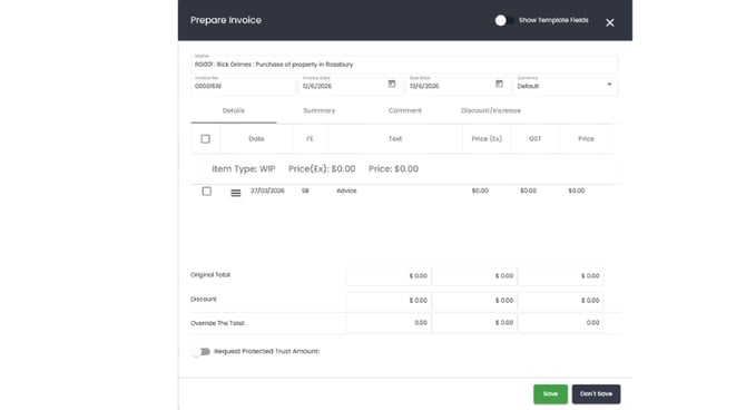 How to create an invoice 2