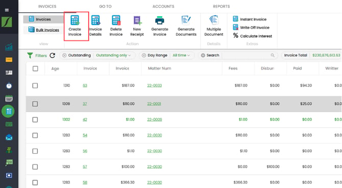 How to create an invoice 3
